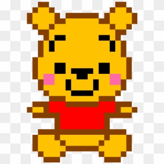 Winnie The Pooh - Pixel Art Winnie L Ourson Clipart