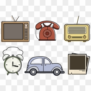 Vintage Objects Png Photo - Vintage Cartoon Objects Clipart