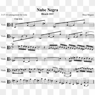 Nube Negra Sheet Music Composed By Shoji Meguro 1 Of - Sheet Music Clipart
