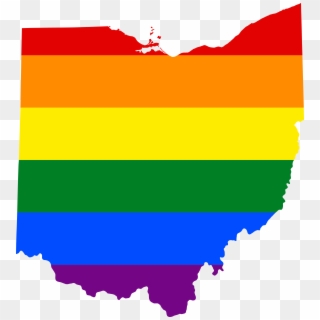 Lgbt Flag Map Of Ohio - Election Map Of Ohio Clipart