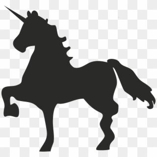Unicorn, Mythical Creatures, Black, Symbol, Minimalist - ยู นิ คอร์น ขาว ดำ Clipart