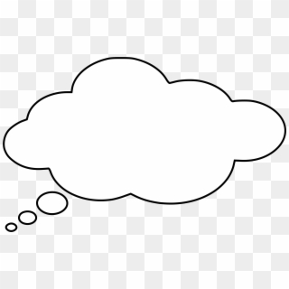 Cloud Thinking Thought - White Thought Bubble Clipart