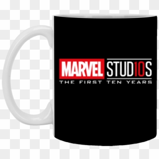 Marvel Studios First Ten Years White Logo Graphic - Marvel Studios Clipart