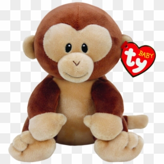 Banana The Monkey Baby Ty - Monkey Stuffed Animal Clipart