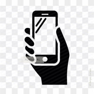 Phone Icons Hand - Mobile Health App Icon Clipart