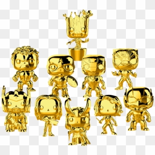 The First Ten Years - Funko Figure Pop Marvel Studios 10 Thor Gold Chrome Clipart