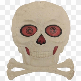 Skull & Crossbones With Red Transparency Halloween - Skull Clipart