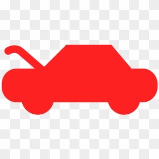 Pop-up - Car Symbol In Red Clipart