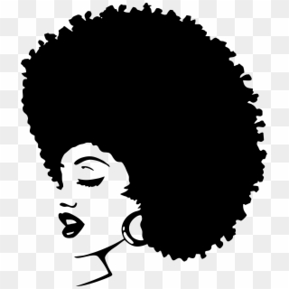 Big Image - Png Of Girl With Afro Clipart