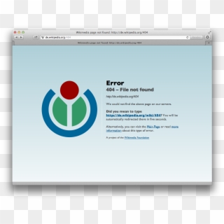 404 Error Sample - 404 Error Wikipedia Clipart