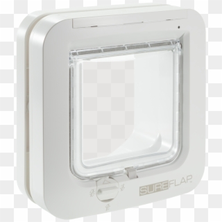 Image Of Sureflap Microchip Cat Flap White - Screen Clipart