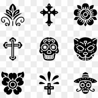 Day Of The Dead - Cross Clipart