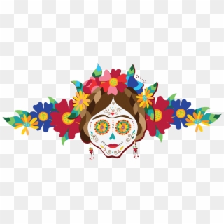Day Of The Dead Flowers Clipart - Png Download