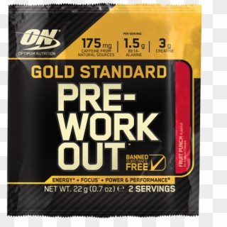 Gold Pre Sample - Gold Standard Pre Workout Sachet Clipart