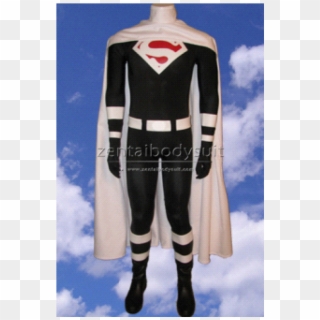 Black And White Superman Costume Clipart