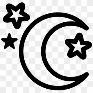 Moon And Stars Comments - Moon And Stars Outline Clipart