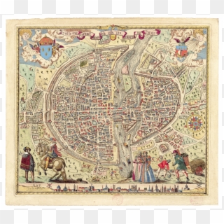 This Free Icons Png Design Of Map Of Paris 1576 Clipart