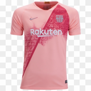 Nike Barcelona Youth Third Jersey 18 19 - Fc Barcelona Pink Shirt Clipart