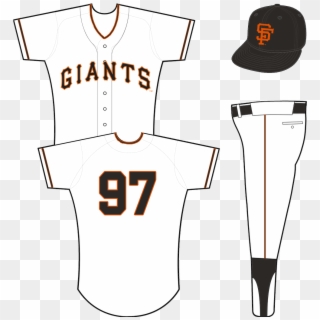 San Francisco Giants - Red Sox White Uniform Clipart