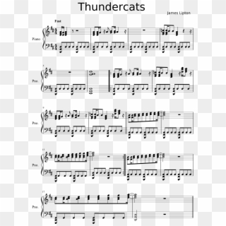 Thundercats Sheet Music Composed By James Lipton 1 - Vow To Thee My Country Sheet Music Clipart