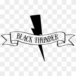 Thunder Black And White - Calligraphy Clipart