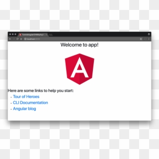 Default Angular App With Bootstrap Loaded - Angular 2 Clipart