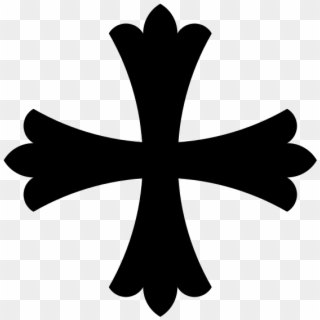 Emt Svg Maltese Cross Clipart Black And White - Cruz De Los Cruzados - Png Download
