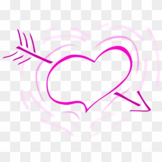 Jpg Freeuse Hearts And Free Commercial Clipart Love - Heart With Arrow Black And White - Png Download