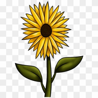 Sunflower Clipart Png - Fall Flowers Drawing Transparent Png