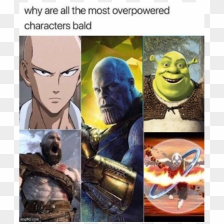 Shrek Is All Powerful - Bald Characters Always The Most Powerful Clipart