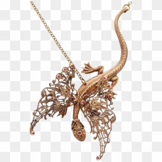 Dragon Necklace Dragon Pendant Necklace Dragon Jewelry - Locket Clipart