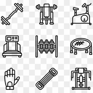 Gym Equipment - Body Building Icon Png Clipart