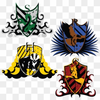 House Crest Design Libros, La Casa De Slytherin, Orgullo - Harry Potter House Logo Png Clipart