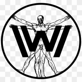 West World T-shirt/ Vitruvian Man Design Http - Vitruvian Man Clipart