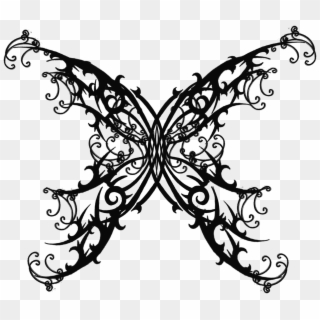 Goth Tattoo Png Photo - Butterfly Tattoo Clipart