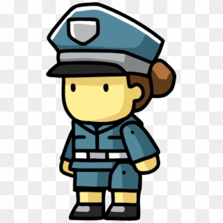 Image Policewoman Snu Png - Scribblenauts Cop Png Clipart