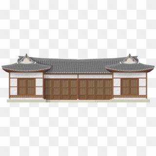 A House In The Village - Hanok Korea Png Clipart