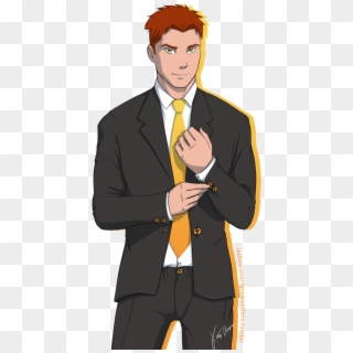 Kid Flash Is A Founding Member Of The Team - Wally West In A Tuxedo Clipart