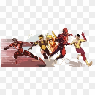 The Flash/wally West I, Impulse/bart Allen, Jessie - Dc Rebirth Flash Wally West Transparent Clipart