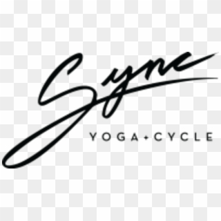 Sync Yoga And Cycle - Calligraphy Clipart