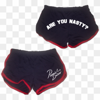 Are You Nasty Shorts Navy/red - Panic At The Disco Shorts Clipart