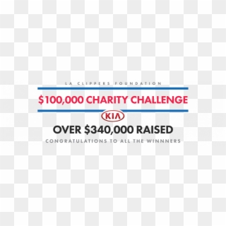 La Clippers Foundation Charity Challenge - Sign - Png Download