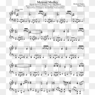 Metroid Medley Sheet Music Composed By Hirokazu Tanaka, - Poem Of Everyone's Souls Sheet Music Clipart