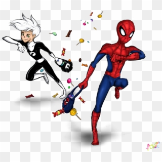 For Day 4 Of The Challenge, Treats If You Want A Mini - Spiderman And Danny Phantom Clipart