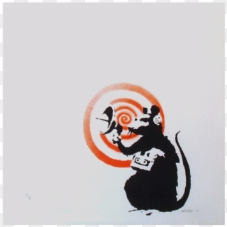 Radar Rat, 2004 Sonic Rat By Banksy - Banksy Radar Rat Clipart