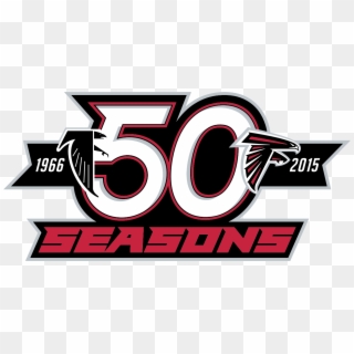 Logo Atlanta Falcons 2015 - Atlanta Falcons 50 Seasons Clipart