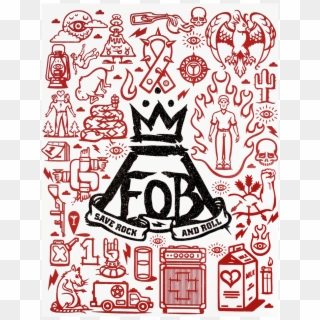 Flash Fob Poster Fall Out Boy Symbol, Fall Out Boy - Fall Out Boy Save Rock And Roll Logo Clipart