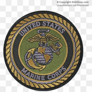 Olive Drab United States Marine Corps Iron On Patch - United States Marine Corps Clipart