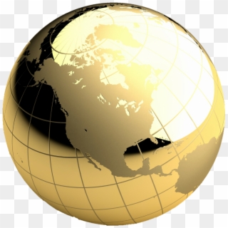 Chrome Globe , Png Download - Silver Globe Png Clipart