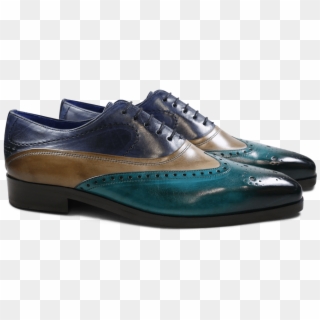 Oxford Shoes Lewis 4 Turquoise Smog Navy - Sneakers Clipart